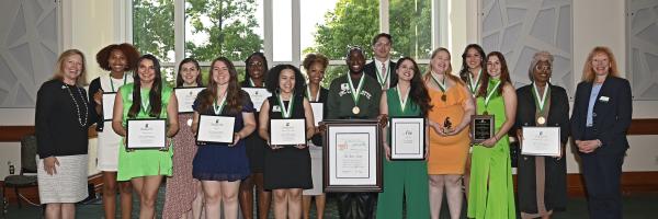 Group pictures of students and Chancellor from the 2023 Honors & Awards Ceremony