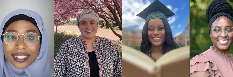 Pictures of the four bell ringers for the Spring 2023 commencement.