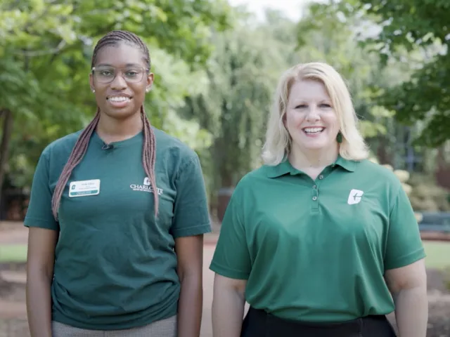 Screenshot of Dede Effon and Christine Reed Davis from the health and well-being message video