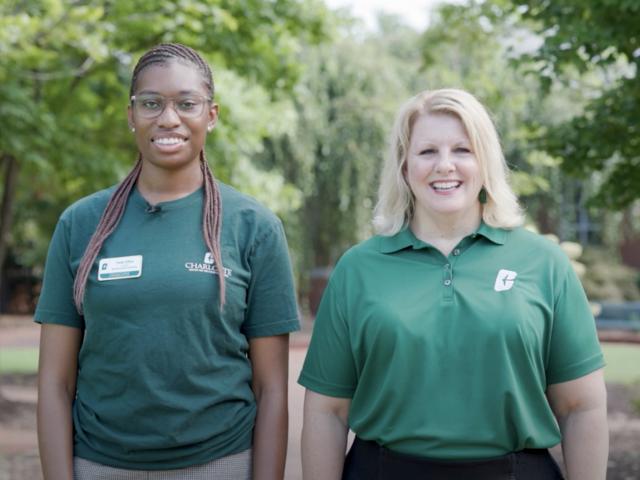 Screenshot of Dede Effon and Christine Reed Davis from the health and well-being message video