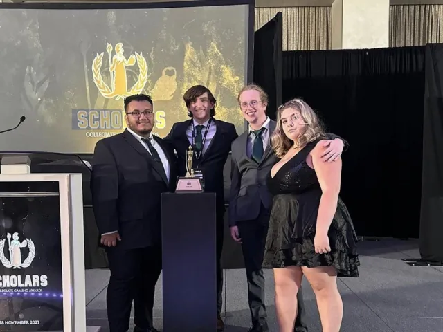 Members of Niner Esports at the 2023 Scholars Awards