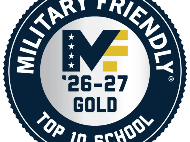 Military Friendly 26-27 Gold Top 10 School Logo