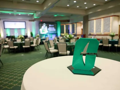 A table at the University Honors and Awards