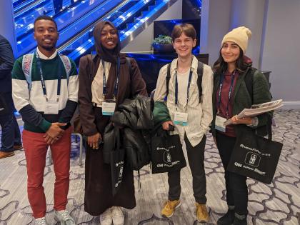 Members of Student Niner Media at MediaFest22 in Washington D.C.