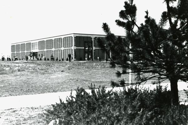 Old photograph of the Atkins building