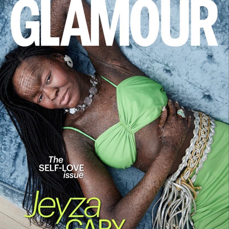 Jeyza Gary on the cover of Glamour Magazine