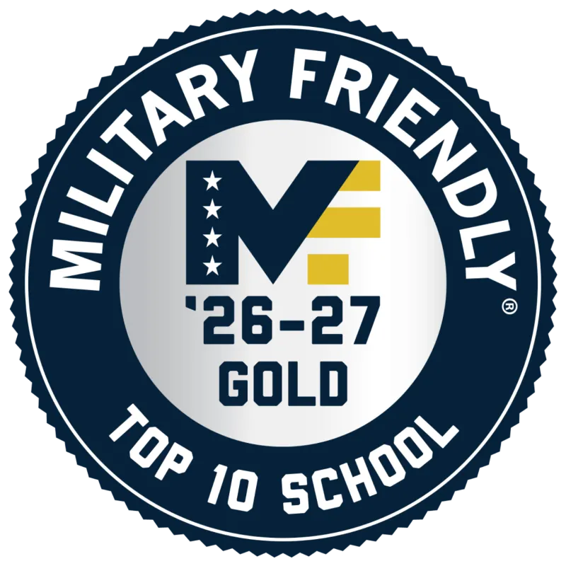 Military Friendly 26-27 Gold Top 10 School Logo